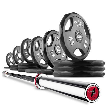 XMARK Black Diamond® Olympic Weight Plates and Olympic Barbell Sets