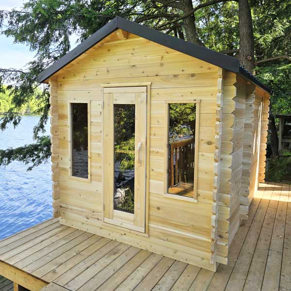 Dundalk Leisurecraft CT Georgian Cabin Sauna with Changeroom