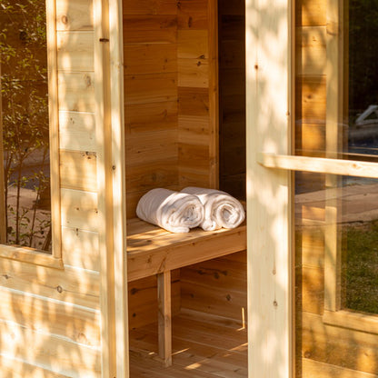Dundalk Leisurecraft CT Georgian Cabin Sauna with Changeroom
