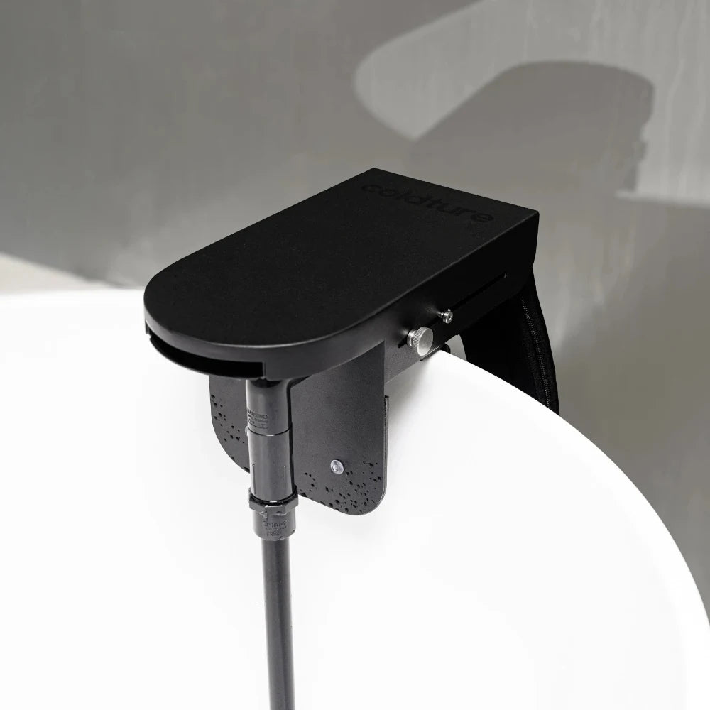 Coldture Bathtub Cold Plunge Adapter – valve and fittings close-up