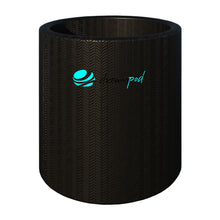 Dreampod Cold Plunge Barrel Flex, a sleek black cold plunge barrel designed for relaxation and recovery.