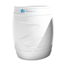 Dreampod Cold Plunge Barrel, a sleek white barrel designed for cold water therapy.