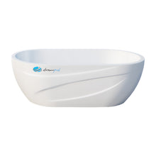 Dreampod Commercial Cold Plunge, a sleek white soaking tub with a smooth design and the Dreampod logo.