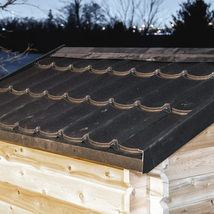 Dundalk Leisurecraft Canadian Timber 2-3 Person Granby Outdoor Traditional Cabin Sauna CTC66W