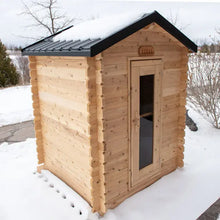 Dundalk Leisurecraft Canadian Timber 2-3 Person Granby Outdoor Traditional Cabin Sauna CTC66W