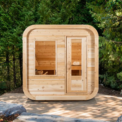 Dundalk Leisurecraft Canadian Timber 2-4 Person Luna Outdoor Traditional Sauna CTC22LU