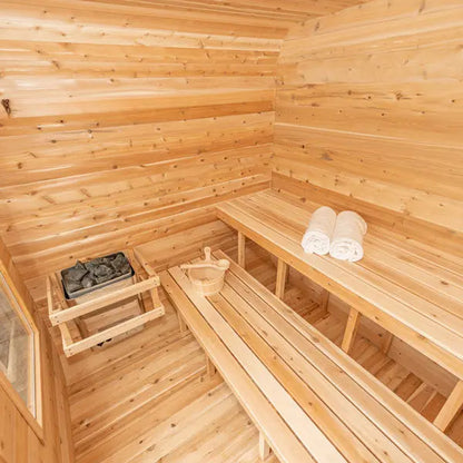 Dundalk Leisurecraft Canadian Timber 2-4 Person Luna Outdoor Traditional Sauna CTC22LU