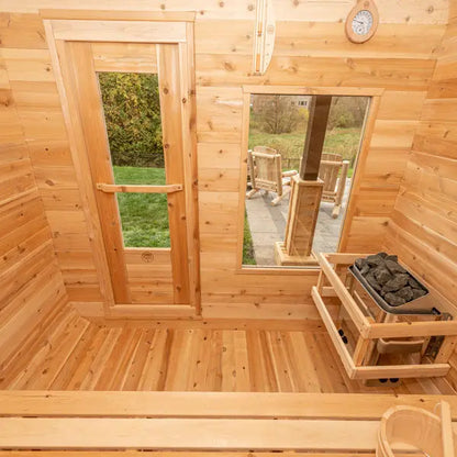 Dundalk Leisurecraft Canadian Timber 2-4 Person Luna Outdoor Traditional Sauna CTC22LU