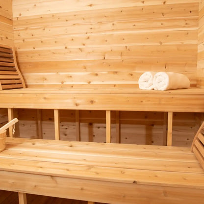 Dundalk Leisurecraft Canadian Timber 2-4 Person Luna Outdoor Traditional Sauna CTC22LU