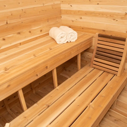 Dundalk Leisurecraft Canadian Timber 2-4 Person Luna Outdoor Traditional Sauna CTC22LU
