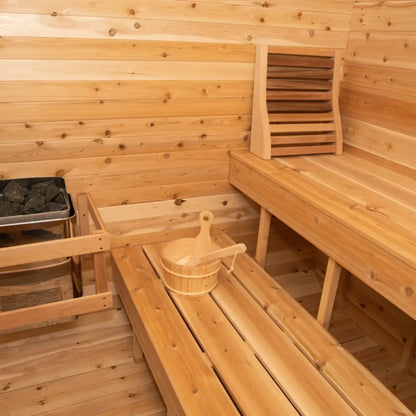 Dundalk Leisurecraft Canadian Timber 2-4 Person Luna Outdoor Traditional Sauna CTC22LU