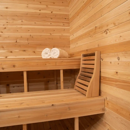 Dundalk Leisurecraft Canadian Timber 2-4 Person Luna Outdoor Traditional Sauna CTC22LU