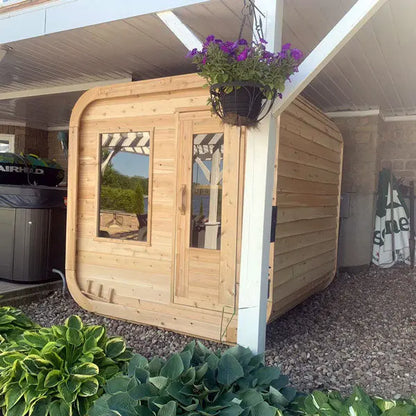 Dundalk Leisurecraft Canadian Timber 2-4 Person Luna Outdoor Traditional Sauna CTC22LU