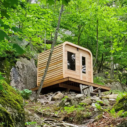 Dundalk Leisurecraft Canadian Timber 2-4 Person Luna Outdoor Traditional Sauna CTC22LU