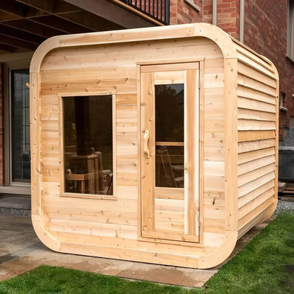 Dundalk Leisurecraft Canadian Timber 2-4 Person Luna Outdoor Traditional Sauna CTC22LU