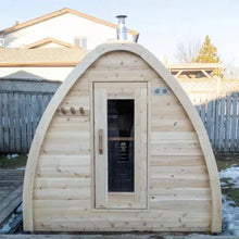 Dundalk Leisurecraft Canadian Timber 2-4 Person Outdoor Traditional MiniPOD Sauna CTC77MW