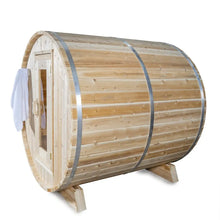 Dundalk Leisurecraft Canadian Timber 4 Person Harmony Outdoor Traditional Barrel Sauna CTC22W