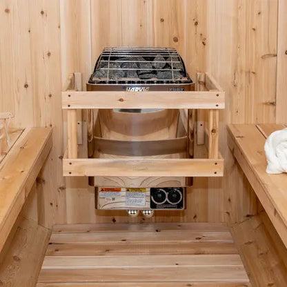 Dundalk Leisurecraft Canadian Timber 4 Person Serenity Outdoor Traditional Barrel Sauna CTC2245W