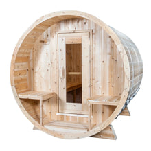 Dundalk Leisurecraft Canadian Timber 4 Person Serenity Outdoor Traditional Barrel Sauna CTC2245W