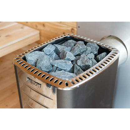 Dundalk Leisurecraft Canadian Timber 6 Person Georgian Outdoor Traditional Cabin Sauna CTC88W