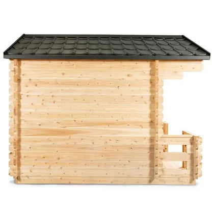 Dundalk Leisurecraft Canadian Timber 6 Person Georgian Outdoor Traditional Cabin Sauna CTC88W