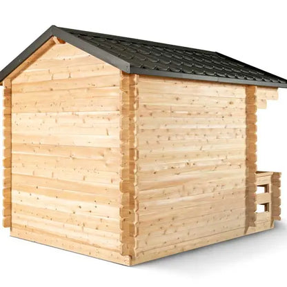 Dundalk Leisurecraft Canadian Timber 6 Person Georgian Outdoor Traditional Cabin Sauna CTC88W