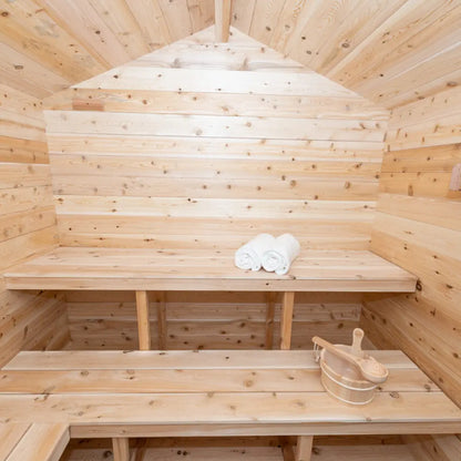 Dundalk Leisurecraft Outdoor 6-Person Georgian Cabin Sauna & Shower Combo