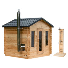 Dundalk Leisurecraft Outdoor 6-Person Georgian Cabin Sauna & Shower Combo