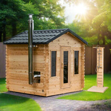 Dundalk Leisurecraft Outdoor 6-Person Georgian Cabin Sauna & Shower Combo
