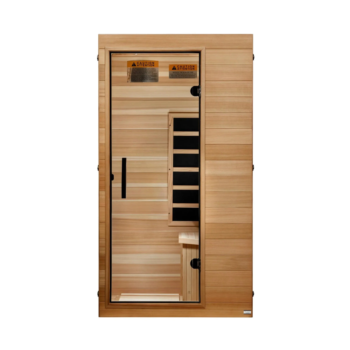 Dynamic Sicily 1 Person Compact Far Infrared Sauna - front view