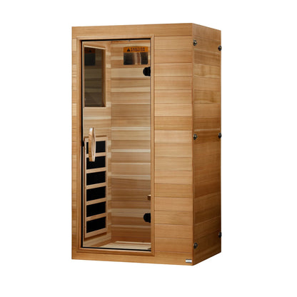 Dynamic Sicily 1 Person Compact Far Infrared Sauna - right angle view