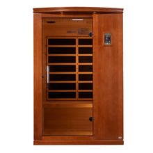 Dynamic Venice Limited Edition 2 Person Far Infrared Sauna with glass door on a white background