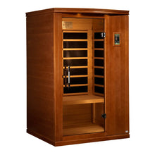 Dynamic Venice Limited Edition 2 Person Far Infrared Sauna with open door on a white background