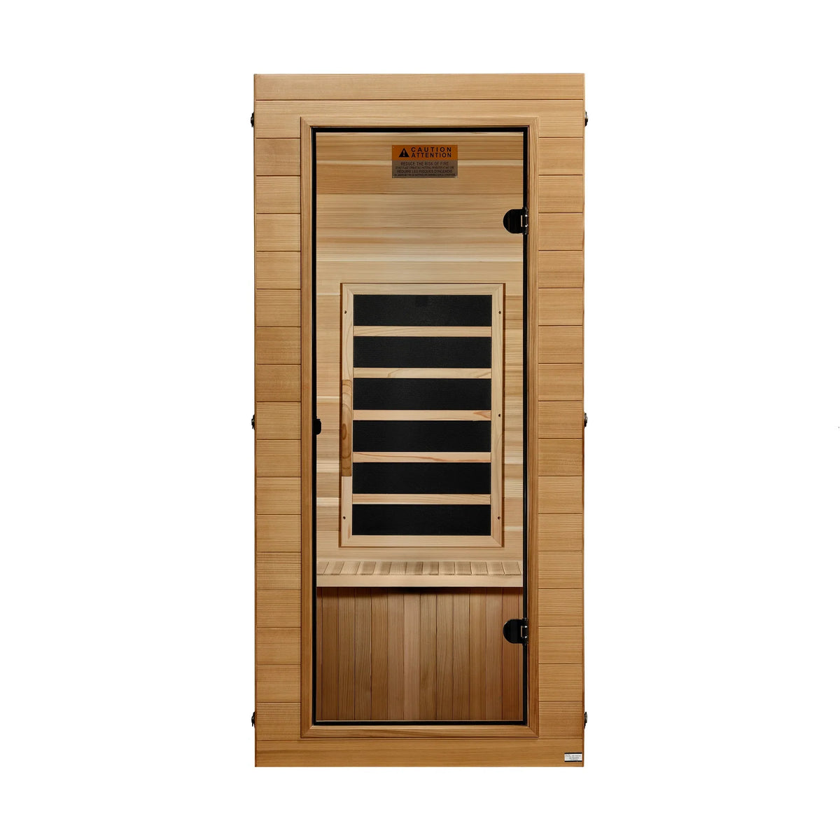 Dynamic Vero 1 Person Compact Far Infrared Sauna - front view