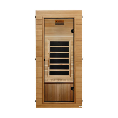 Dynamic Vero 1 Person Compact Far Infrared Sauna - front view
