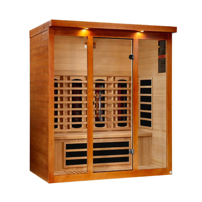 Dynamic Vila Grande 4 Person Full Spectrum Infrared Sauna - right angle view