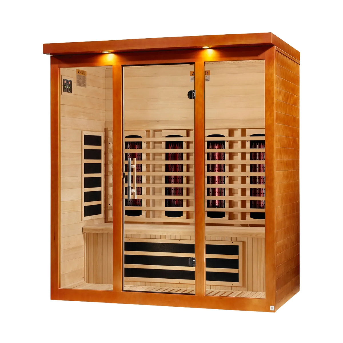 Dynamic Vila Grande 4 Person Full Spectrum Infrared Sauna - left angle view