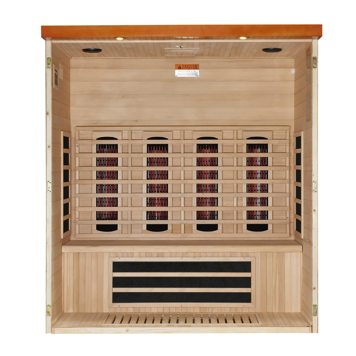 Dynamic Vila Grande 4 Person Full Spectrum Infrared Sauna - front view
