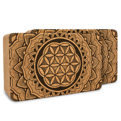 Yolaha Artist Cork Yoga Block Set