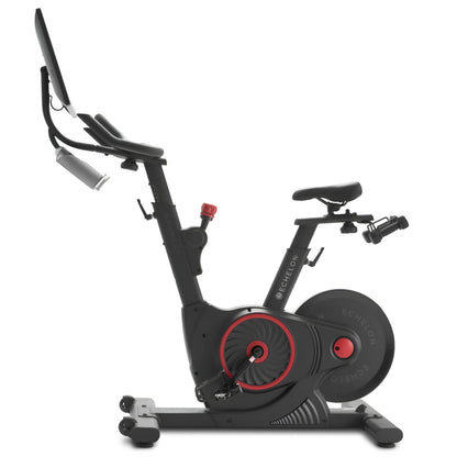 Echelon EX-5s Smart Connect Bike featuring a sleek design, adjustable seat, and handlebars, with a screen and water bottle holder.