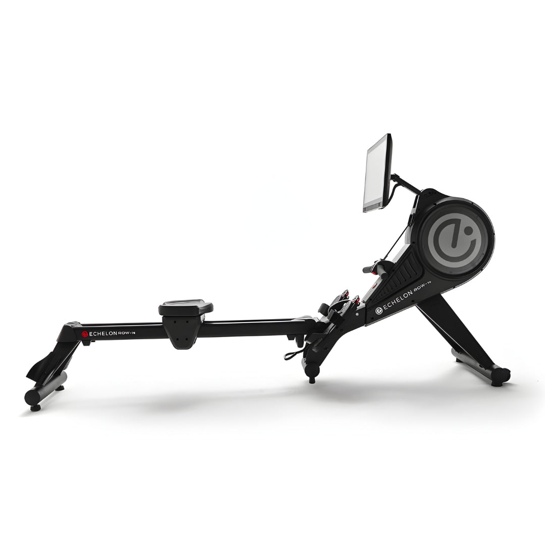 Echelon Row-7S Rowing Machine featuring a sleek design and adjustable monitor for an effective workout.