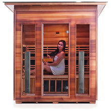 infrared-sauna-with-woman-relaxing-inside-wooden-enclosure