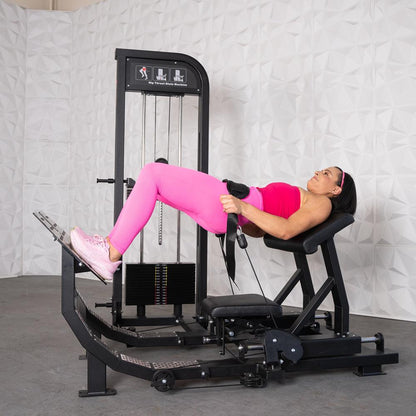 Muscle D Fitness Excel Selectorized Hip Thrust Glute Machine