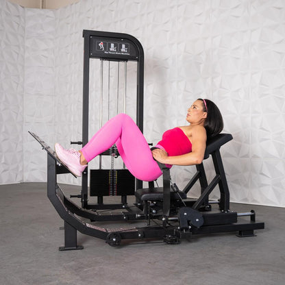 Muscle D Fitness Excel Selectorized Hip Thrust Glute Machine