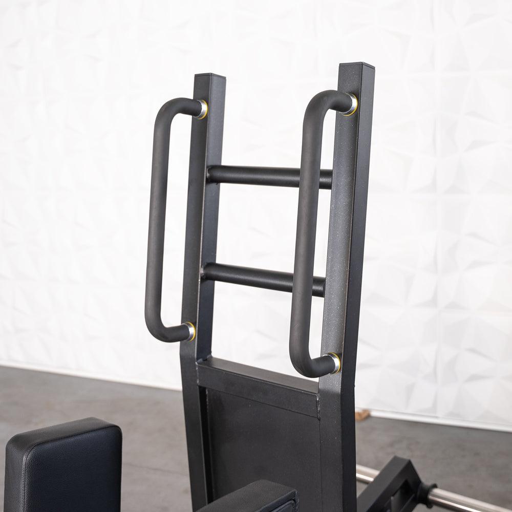 Excel standing hip thrust machine with side handles