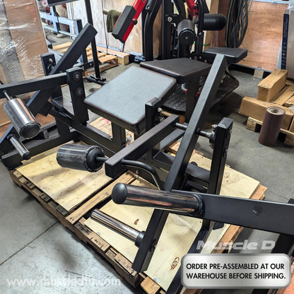 Muscle D Fitness Excel Iso Lateral Leg Curl Machine