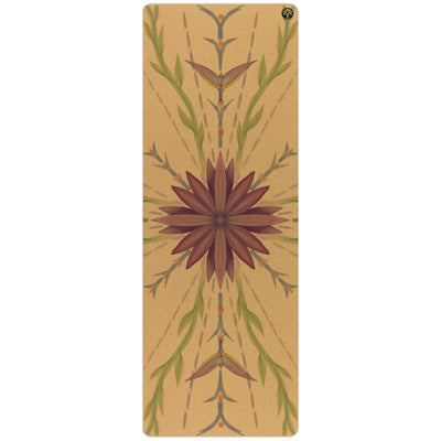 Yolaha Flight Home Aura Cork Yoga Mat