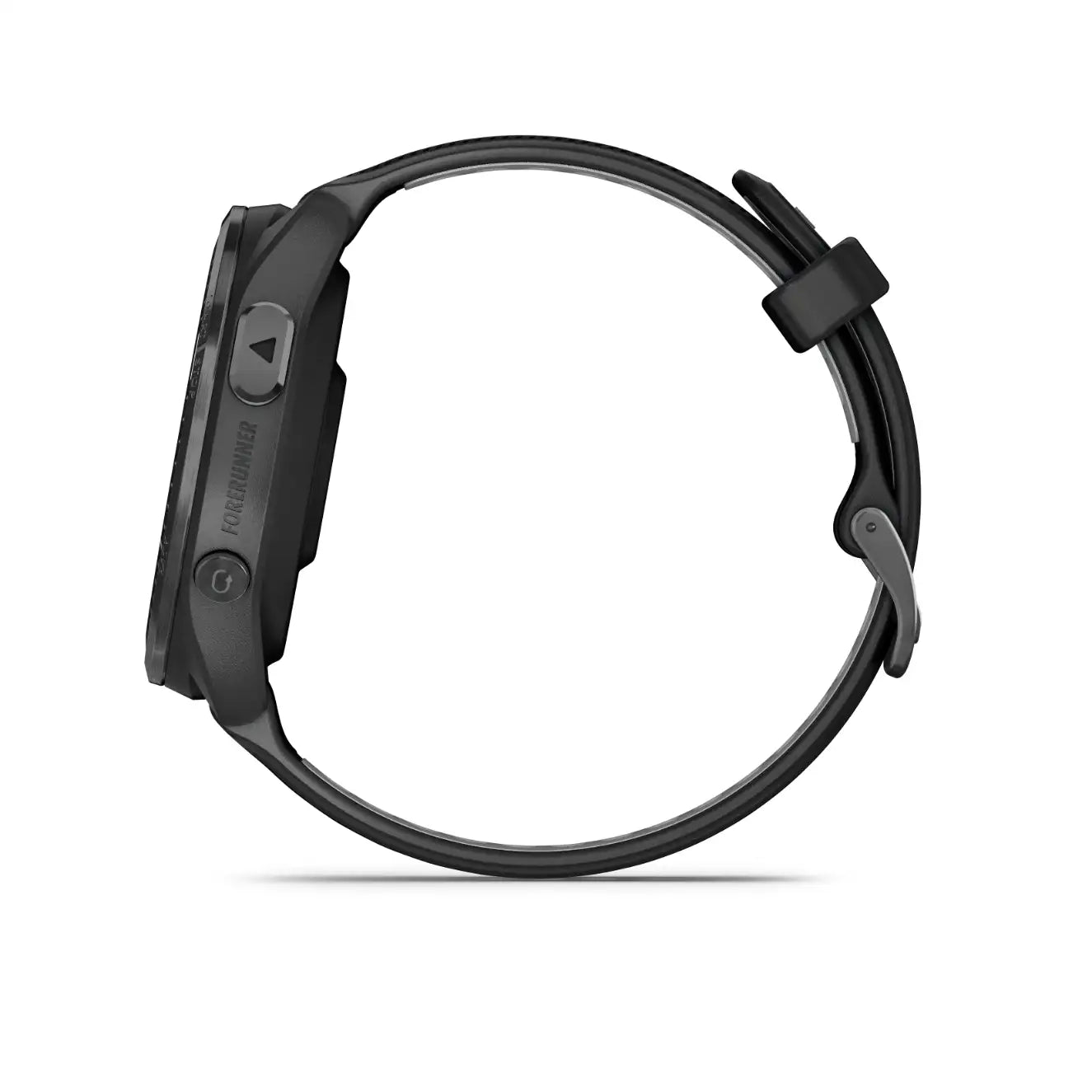 Forerunner 965 Carbon Gray DLC – rear sensor and charging port view