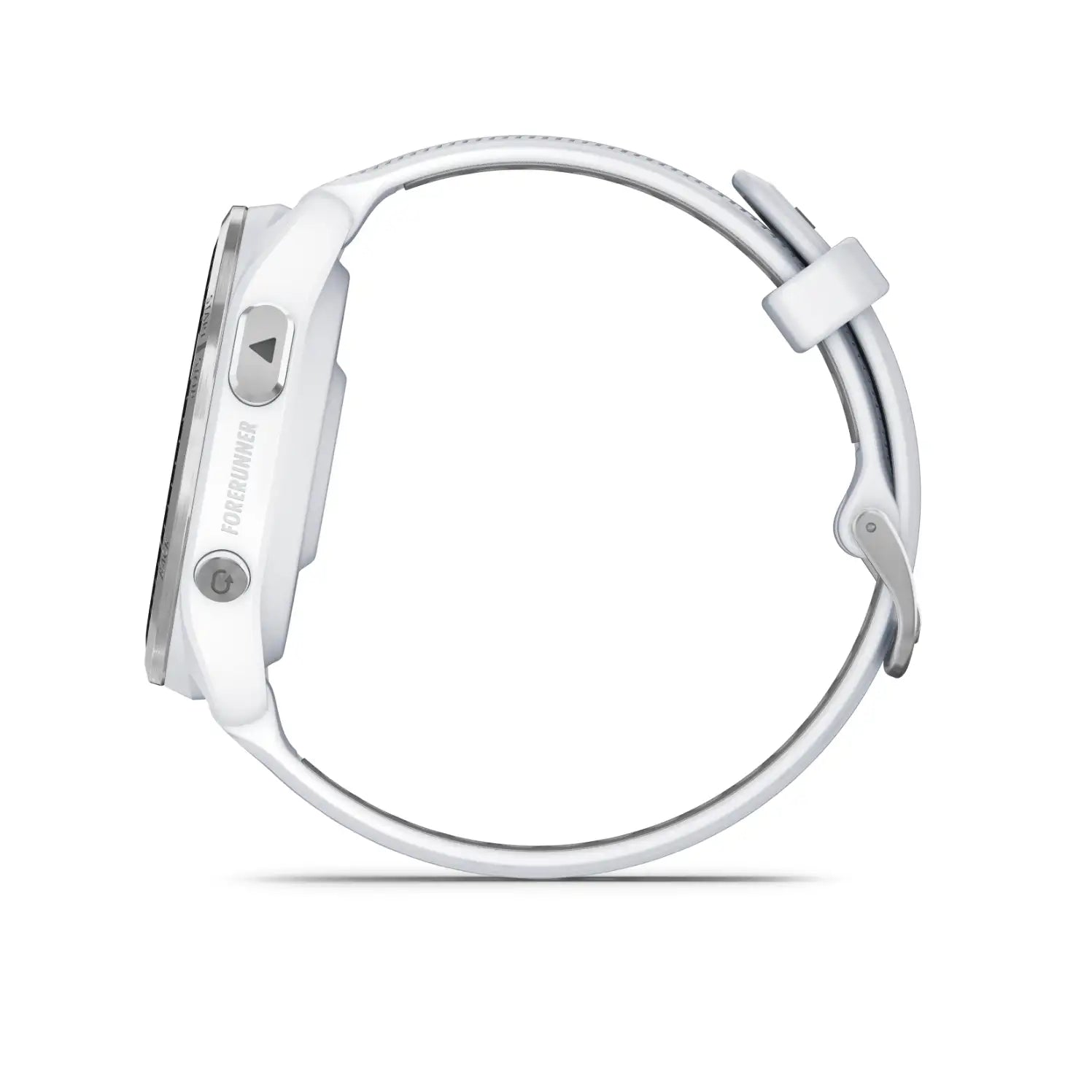 Forerunner 965 Whitestone / titanium bezel – hero product shot on white band