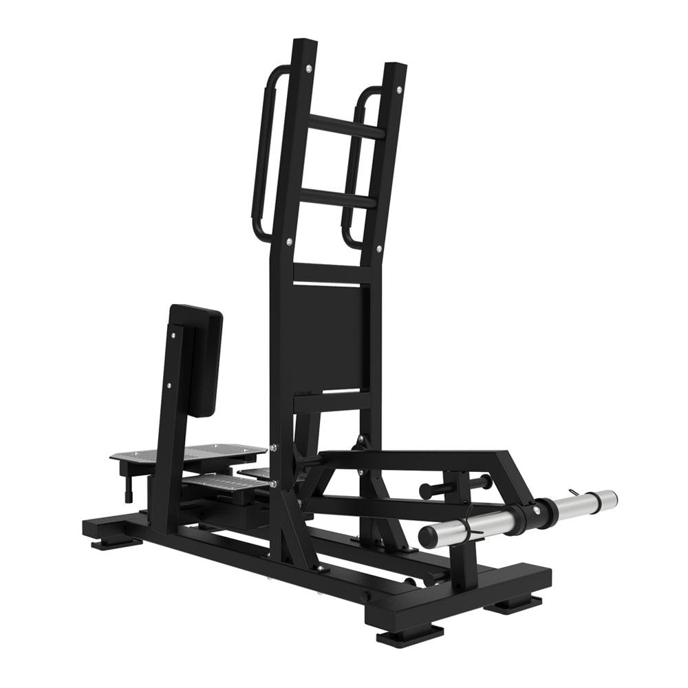 GC-5063 standing abductor gym machine with padded leg support.